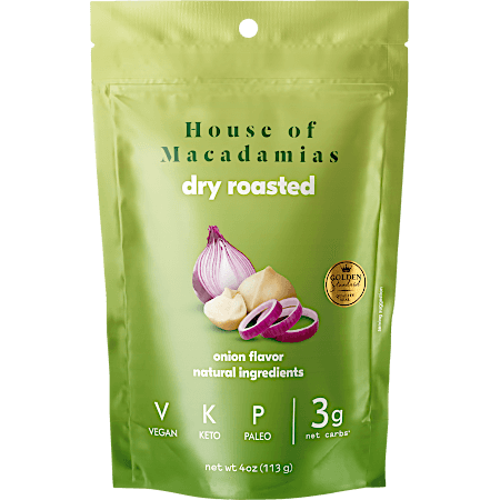 Dry Roasted Macadamias - Onion Flavour